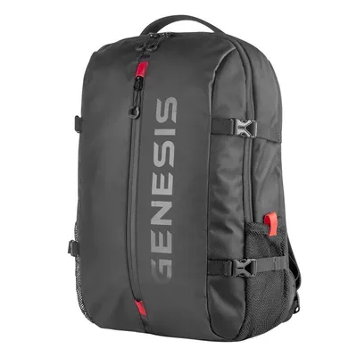 Genesis Pallad 410 Laptop-Rucksack bis 15,6 Zoll, Schwarz