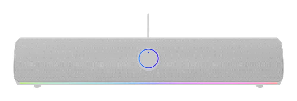 Altavoces GENESIS NCS-2305 2.0 Kanäle Kabellos 10W RMS Weiß mit RGB-Beleuchtung