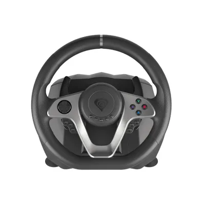 GENESIS Seaborg 400 Schwarz, Silber USB Lenkrad + Pedale Nintendo Switch, PC, PlayStation 4, Playstation 3, Xbox 360, Xbox One, Xbox One S, Xbox One X