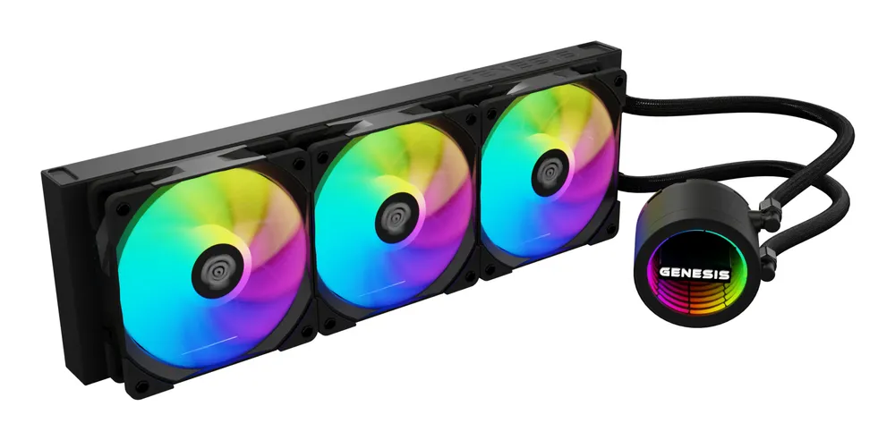 Flüssigkeitskühlung Genesis NLG-2321 360mm 3 Lüfter RGB Schwarz