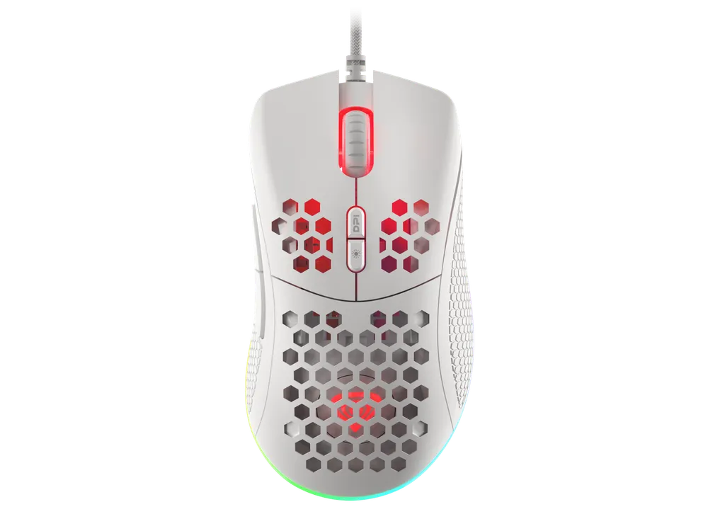 Genesis Gaming Krypton 555 weiß - RGB - Kabelgebunden