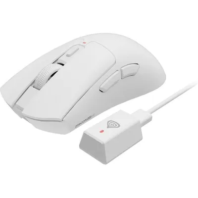 Ratón Genesis Zircon 880 Pro Bluetooth RF Wireless 30000 DPI Weiß