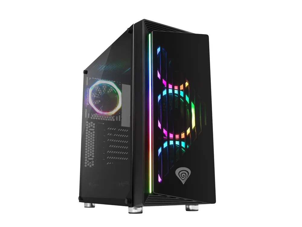 Genesis Irid 400 RGB gehärtetes Glas USB 3.0