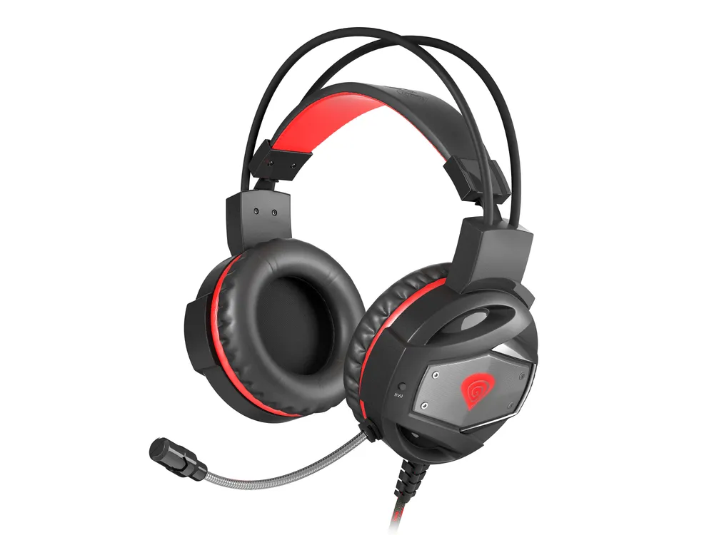 Genesis Neon 350 Gaming-Kopfhörer Schwarz/Rot