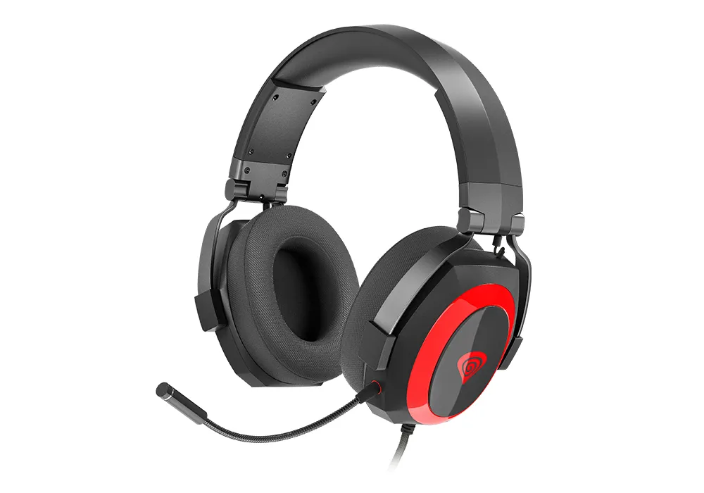 Genesis Argon 500 Gaming-Headset, Schwarz/Rot
