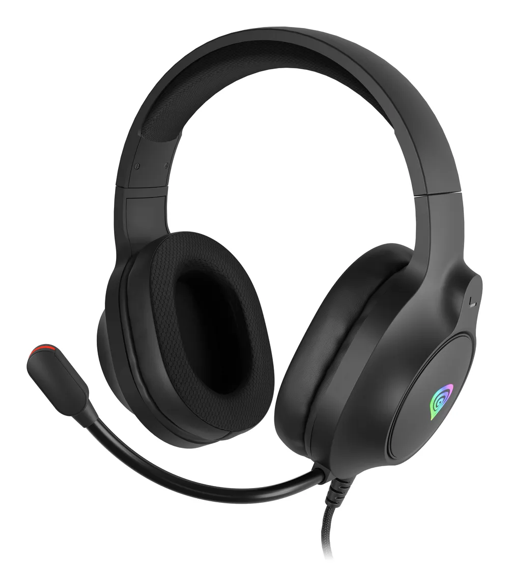 Auriculares GENESIS NEON 213 con cable USB Type-A y 3,5 mm Gaming RGB Schwarz