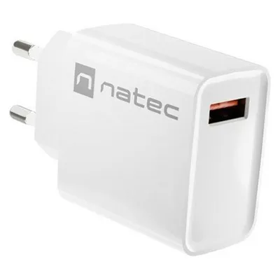 Genesis NATEC ŁADOWARKA SIECIOWA RIBERA USB-A 18W BIAŁA NUC-2057