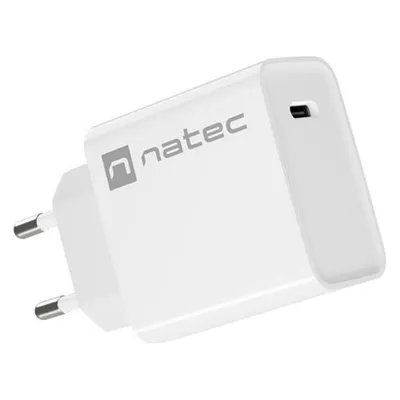 Genesis Natec ładowarka Sieciowa Ribera USB-C 20w Power Delivery Biała Nuc-2059