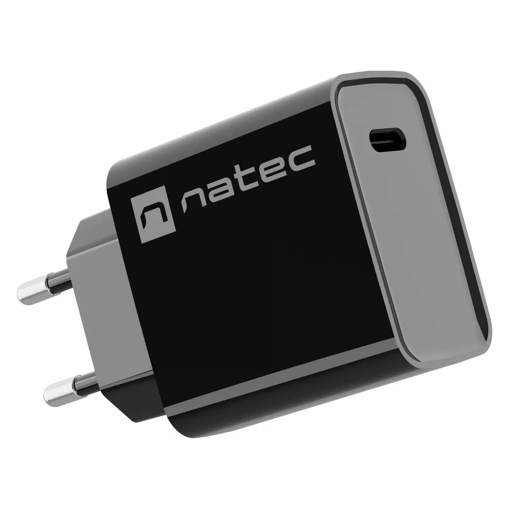 Genesis Natec ładowarka Sieciowa Ribera USB-C 20w Power Delivery Czarna Nuc-2060