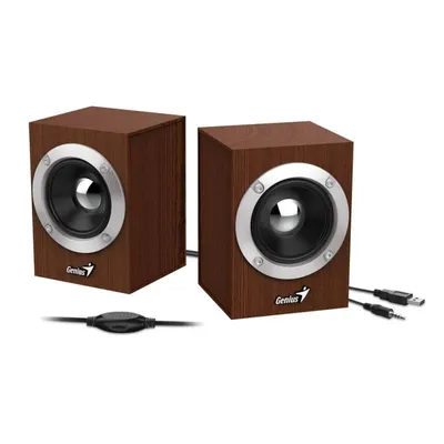 Lautsprecher Genius 2-Wege kabelgebunden 6 W mit Drehregler und USB