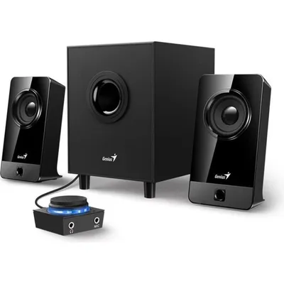 Lautsprecher Genius 2.1 mit 3,5-mm-Klinke und 10 W Leistung