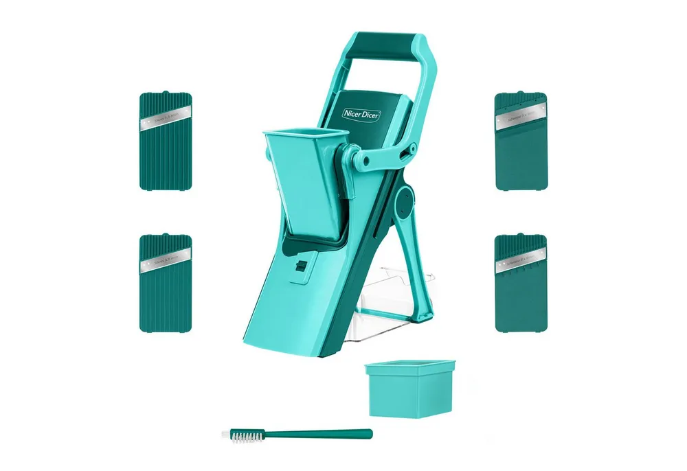 Genius Gemüseschneider Nicer Dicer Mando, Zerkleiner, 10-tlg., sicher und präzise