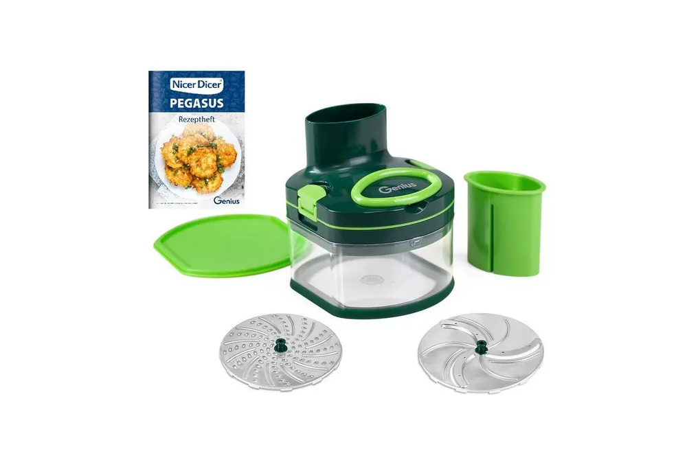 Genius Gemüseschneider Nicer Dicer Pegasus, 10-tlg, Gemüseschneider für schnelles & sicheres Arbeiten