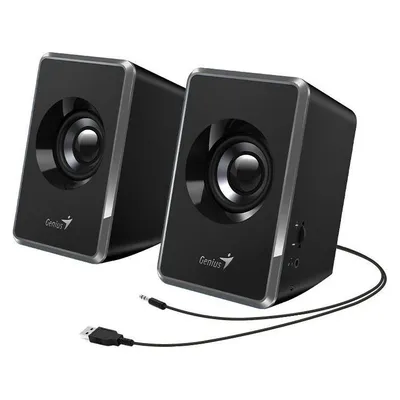 Lautsprecher Genius PC 2.0 USB 6W mit Fernbedienung und kompakt Design