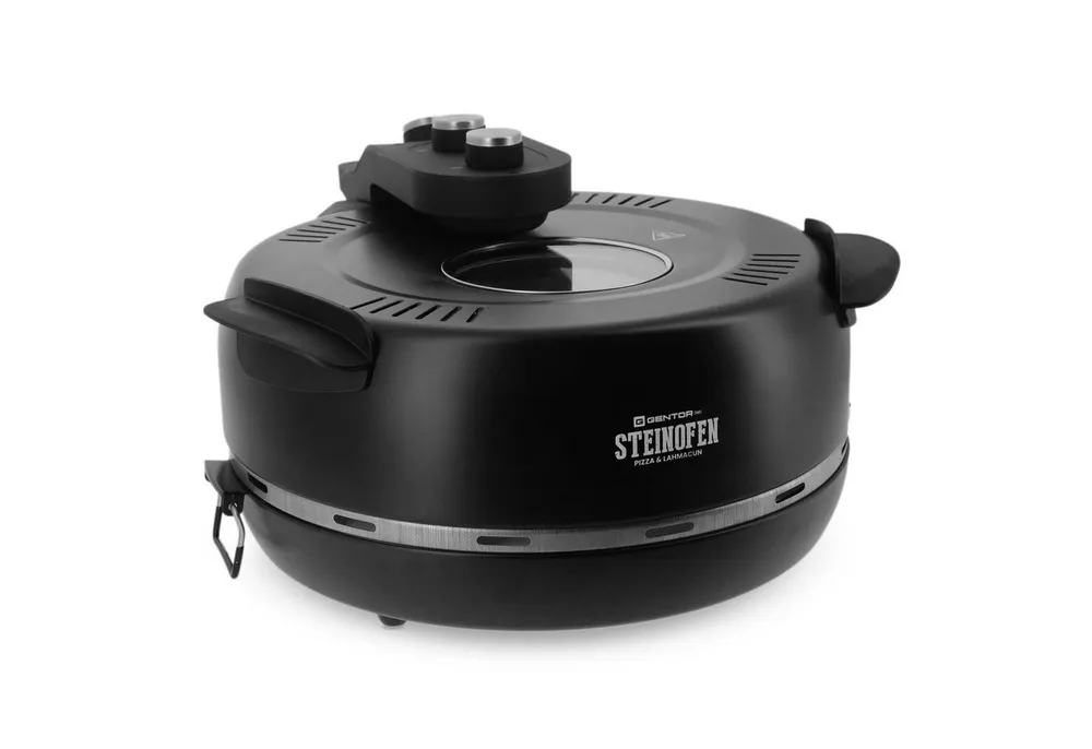 GENTOR Pizzaofen GENTOR Pizzamaker 1600W 220-240V Pizzaofen Elektrischer Pizzaofen, bis 420 Grad mit 1 feuerfestem Keramiksteinboden