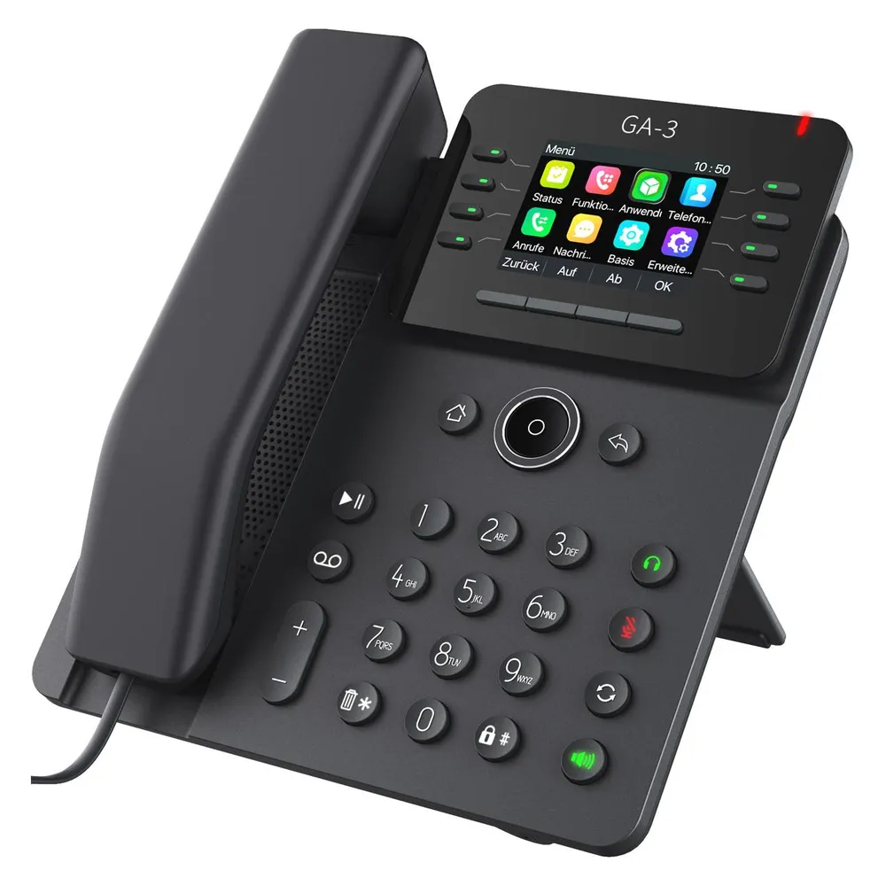 Gequdio GX3+ IP-Telefonset mit Ladegerät