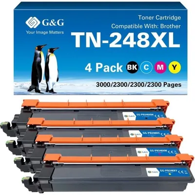 Toner G&G 21672 Brother TN-248XL Kompatibel XL Multipack Hohe Reichweite