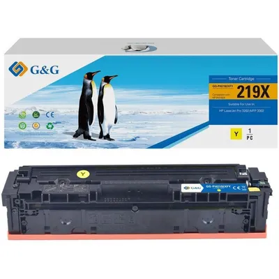 Tonerpatrone G&G kompatibel mit HP 219X Gelb 2500 Seiten