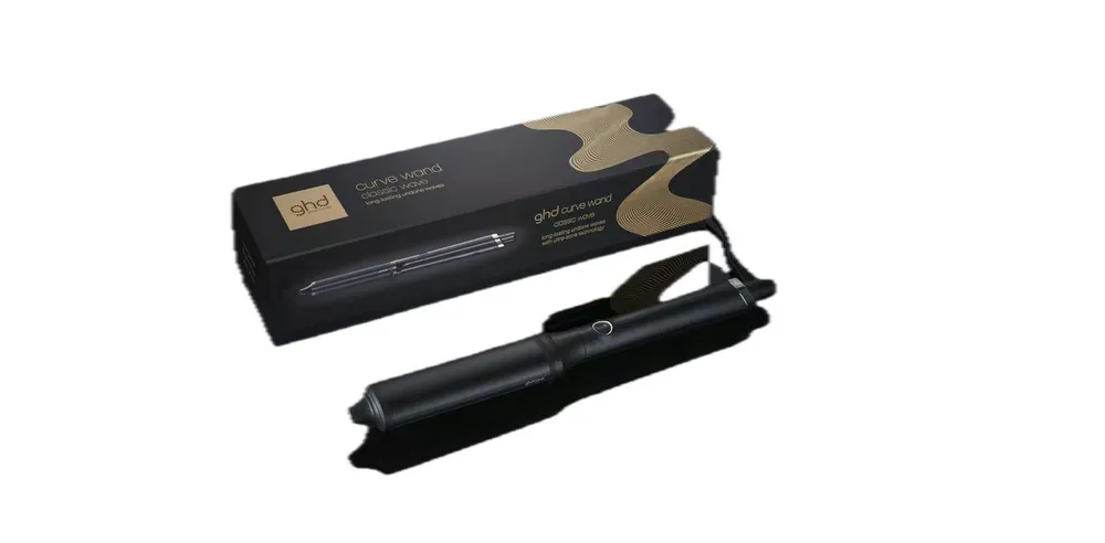 GHD Lockenstab GHD curve classic wave wand Lockenstab - schwarz, Einzigartiges Gabelgelenk