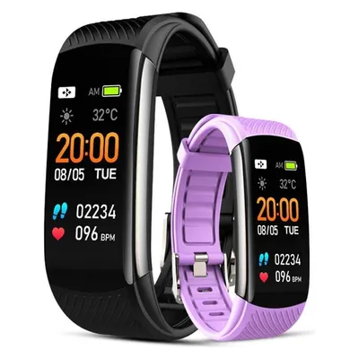 Aktivitätsarmband Giewont GW200 Bluetooth IP67 Schwarz 5 Tage Pulsuhr Blutdruck