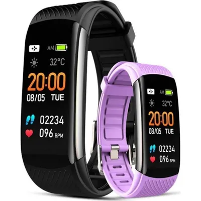 Aktivitätsarmband Giewont GW200 Bluetooth IP67 Schwarz 5 Tage Pulsuhr Blutdruck