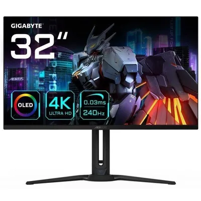 Monitor Gigabyte AORUS FO32U2 31,5" UltraHD 4K 240Hz QD-OLED FreeSync Premium 0,03ms