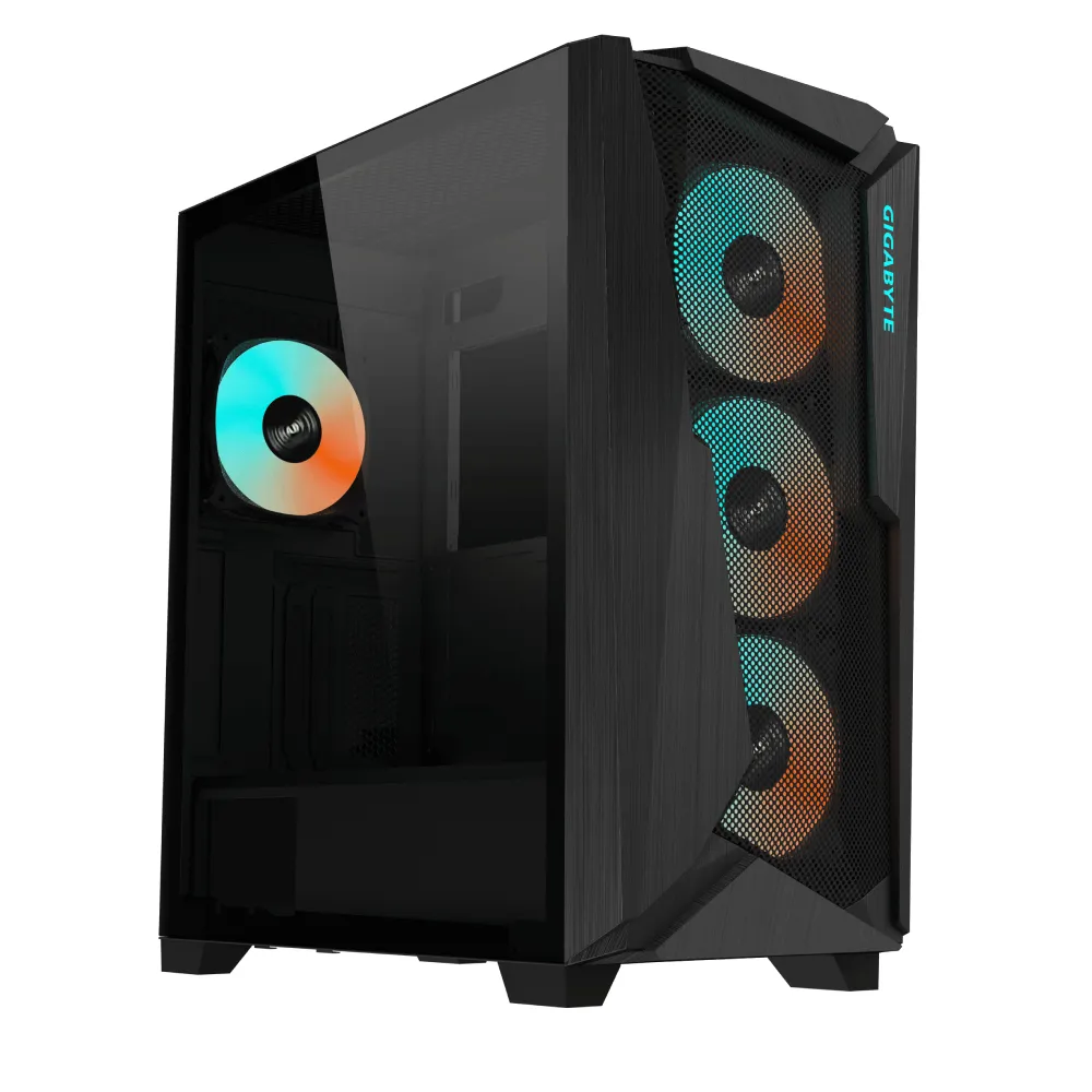 PC Gehäuse Gigabyte C301 Glass Midi Tower ATX EATX Schwarz Hartglas RGB