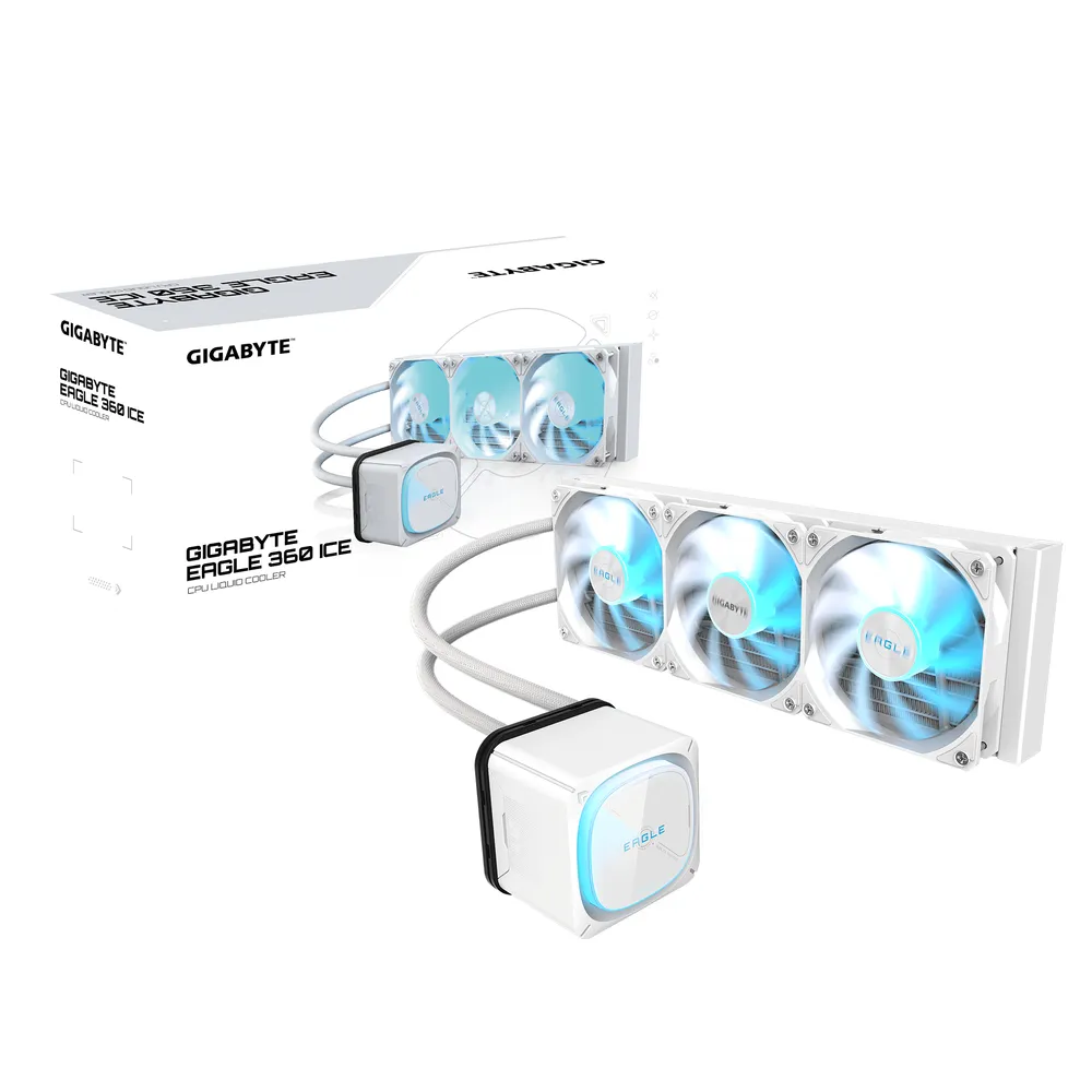 Refrigeración Líquida Gigabyte Eagle 360I 394mm 3 Lüfter ARGB LCD-Display