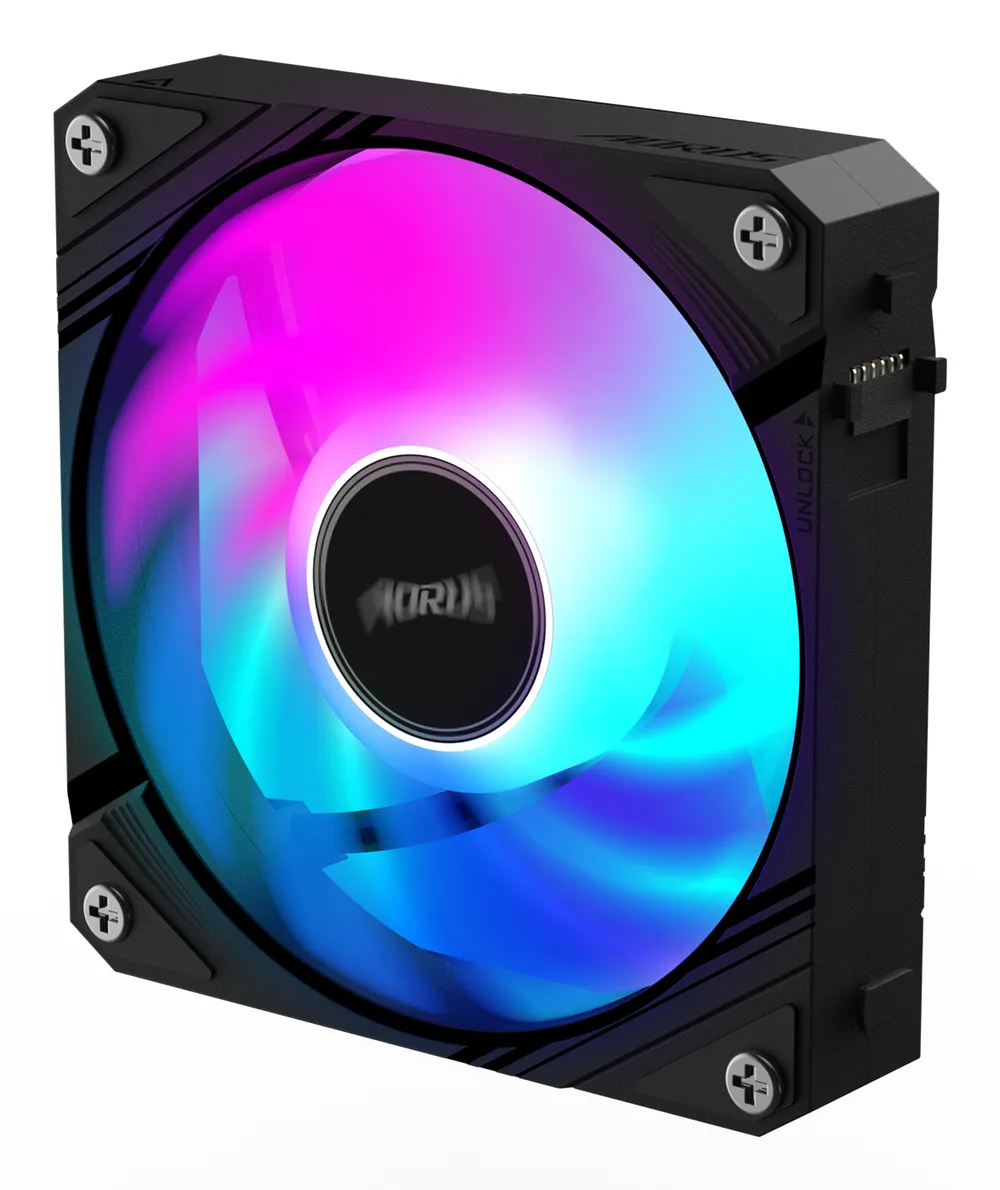 Zusatzlüfter Gigabyte GP-ECFAN1201 120mm 2000RPM mit HDB-Lager und RGB-LED