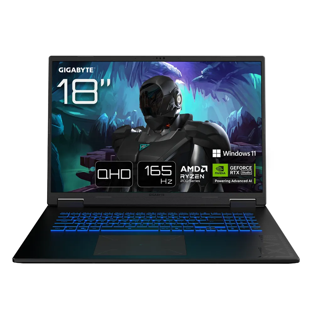 GIGABYTE GAMING A18 3WHK3DEC64SH - 18'' - AMD Ryzen 7 - 32GB RAM/1TB SSD - RTX 5070