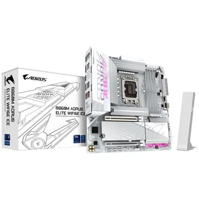 Gigabyte B860M AORUS ELITE WIFI6E ICE
