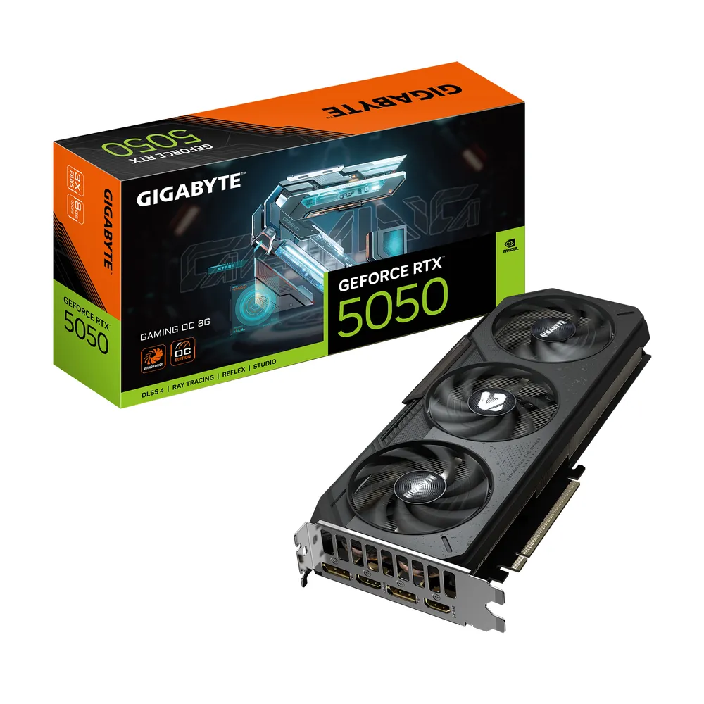 Grafikkarte Gigabyte GeForce RTX 5050 Gaming OC 8GB GDDR6 Reflex 2 RTX AI DLSS4