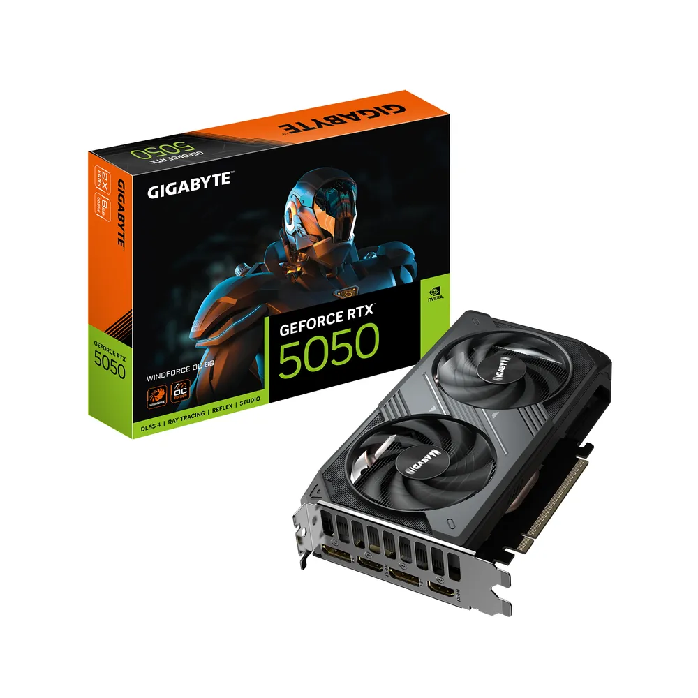 Grafikkarte Gigabyte GeForce RTX 5050 WINDFORCE OC 8GB GDDR6 Reflex 2 RTX AI DLSS4