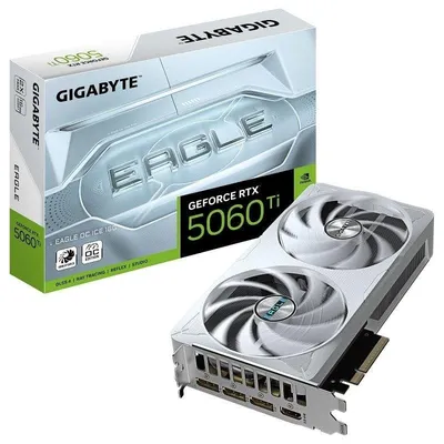 Grafikkarte Gigabyte GeForce RTX 5060 Ti EAGLE OC ICE 16GB GDDR7 Reflex 2 RTX AI DLSS4