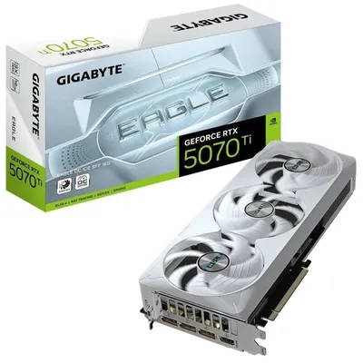 Grafikkarte Gigabyte GeForce RTX 5070 Ti EAGLE OC ICE 16GB GDDR7 Reflex 2 RTX AI DLSS4