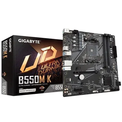Motherboard Gigabyte B550M K B550 AM4 DDR4 Micro-ATX 128GB PCIe 4.0 M.2