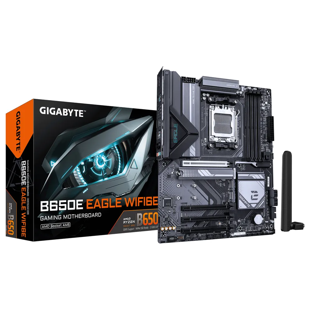 Motherboard Gigabyte B650E EAGLE AMD B650 Sockel AM5 DDR5 ATX WiFi 6E 2.5GbE M.2 RGB