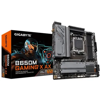 GIGABYTE B650M GAMING X AX Motherboard AMD B650 Sockel AM5 micro ATX