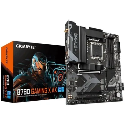 Motherboard Gigabyte B760 GAMING X AX B760 LGA1700 DDR5 ATX WiFi 6E 2.5GbE M.2 RAID