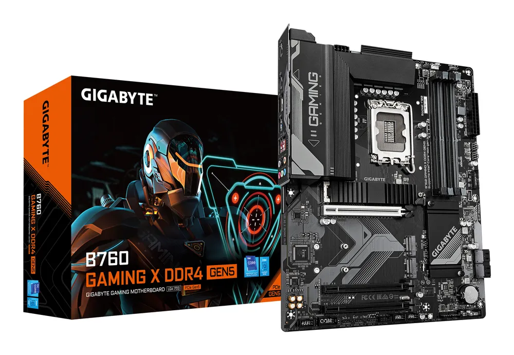 Motherboard GIGABYTE B760 GAMING X Intel B760 LGA1700 DDR4 ATX 2.5GbE M.2 PCIe4 RGB