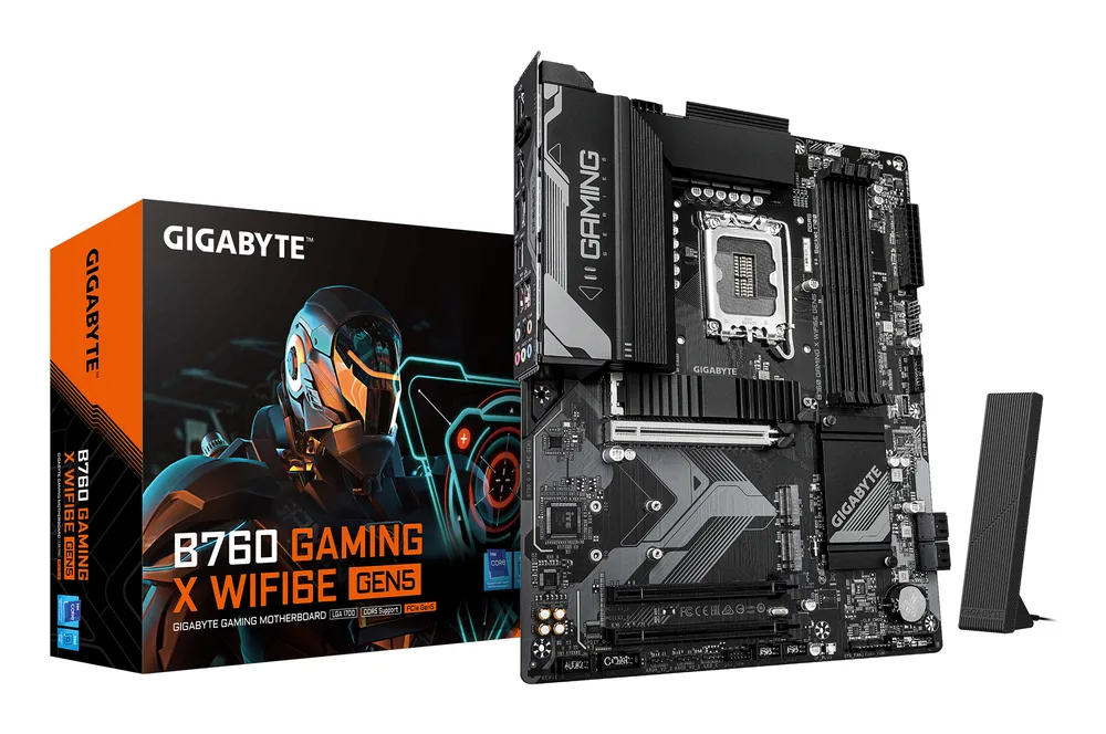 Motherboard GIGABYTE B760 GAMING X Intel B760 LGA1700 DDR5 ATX WiFi 6E 2.5GbE M.2 RAID