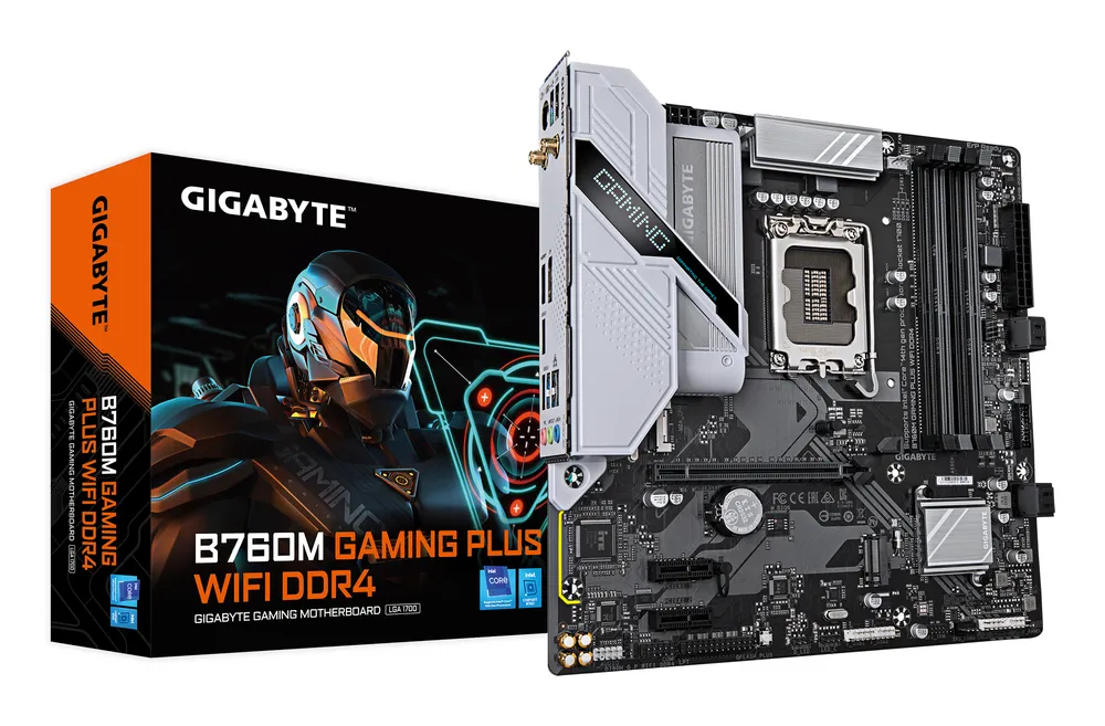 Gigabyte B760M Mainboard Intel B760 LGA 1700 Micro ATX B760M GAMING PLUS WIFI DDR4 WiFi 6 2xM.2