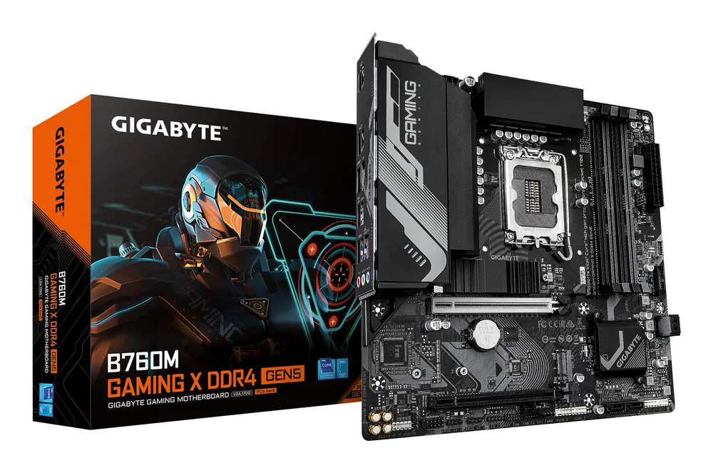 Motherboard GIGABYTE B760M GAMING X B760 LGA1700 DDR4 Micro ATX PCIe 5.0 2.5GbE M.2 RGB
