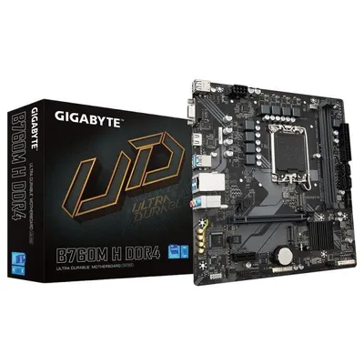 Motherboard Gigabyte B760M H DDR4 B760 LGA1700 DDR4 Micro-ATX PCIe4.0 GbE