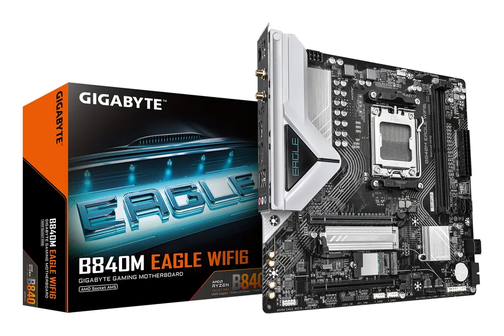 Mainboard Gigabyte B840M EAGLE WIFI6 AM5 DDR5 6400 MHz Micro ATX