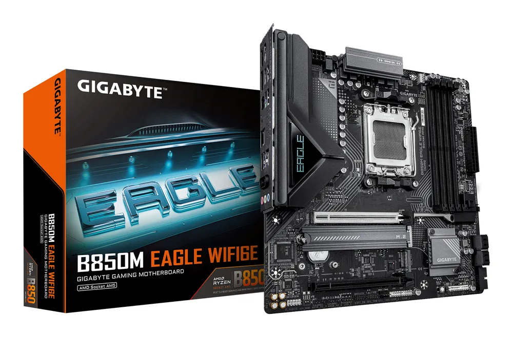 Motherboard Gigabyte B850M EAGLE WIFI6E AMD B850 AM5 DDR5 Micro ATX WiFi 6E 2.5GbE