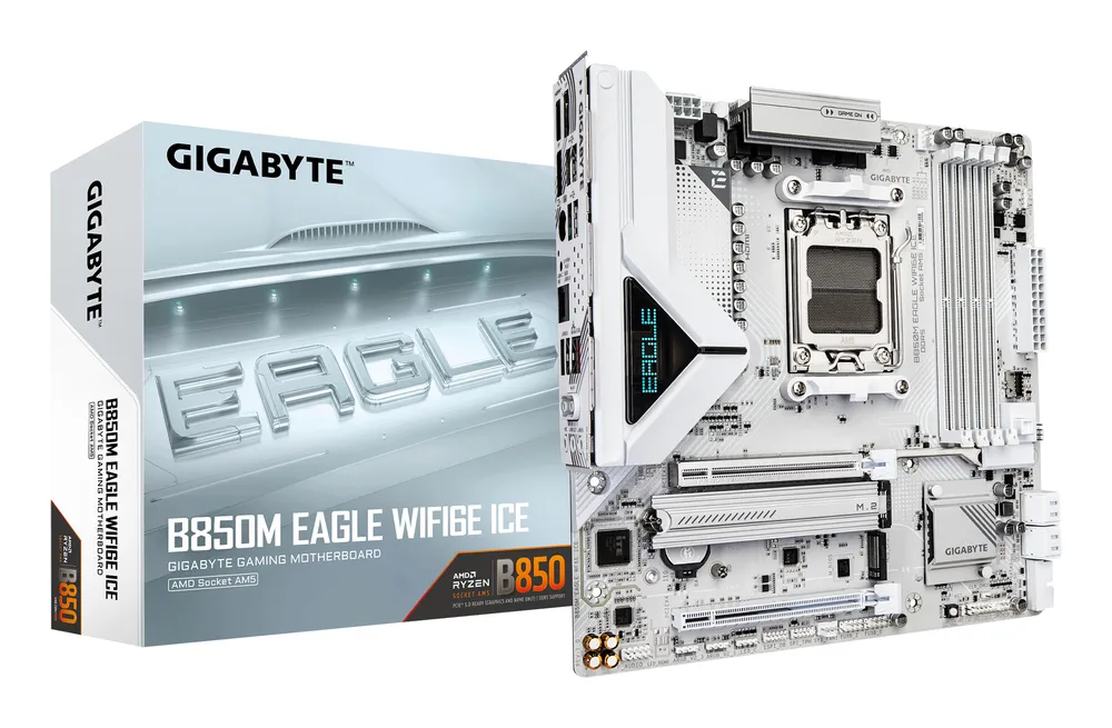 Mainboard Gigabyte B850M EAGLE WIFI6E ICE AM5 DDR5 4x Slot PCIe 5.0 Micro ATX