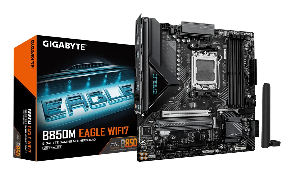 Motherboard Gigabyte B850M EAGLE WIFI7 B850 AM5 DDR5 Micro ATX WiFi 7 RGB