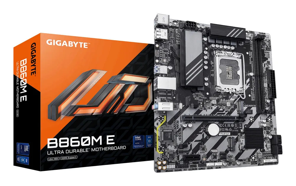 Motherboard GIGABYTE B860M E Intel B860 LGA 1851 DDR5 Micro-ATX 1GbE M.2 RAID