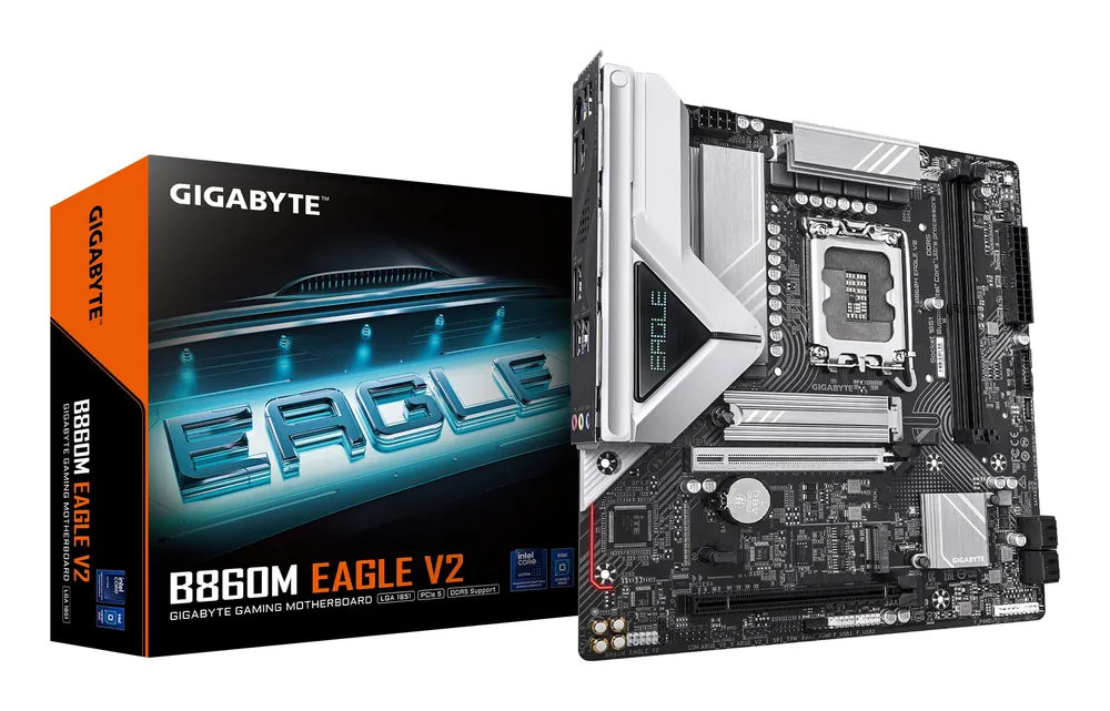 Mainboard GIGABYTE B860M EAGLE V2 9066 MHz DDR5 M.2 PCIe 5.0 Mainboard GIGABYTE B860M EAGLE V2 9066 MHz DDR5 M.2 PCIe 5.0